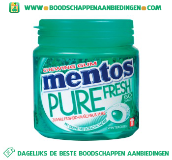 Chewing gum pure fresh wintergreen aanbieding