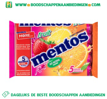 Mentos Fruit aanbieding