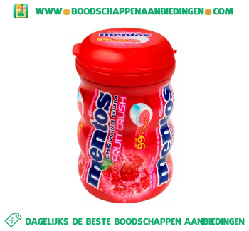 Mentos Fruit crush aardbei aanbieding