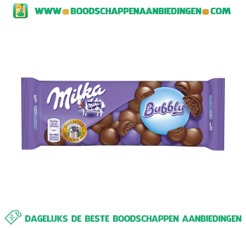 Chocoladereep bubbly aanbieding