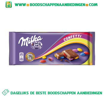 Chocoladereep confetti aanbieding