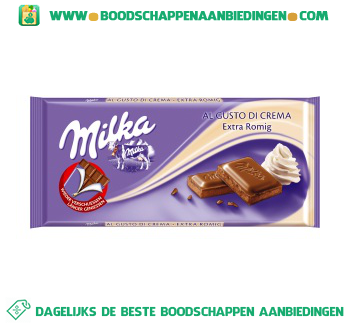 Chocoladereep extra romig aanbieding