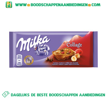 Milka Chocoladereep fruit & noot aanbieding