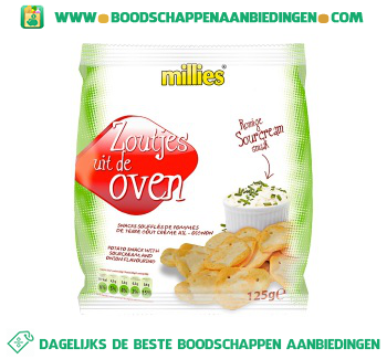 Millies Ovenzoutjes sour cream onion aanbieding