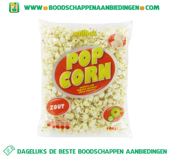 Popcorn zout aanbieding