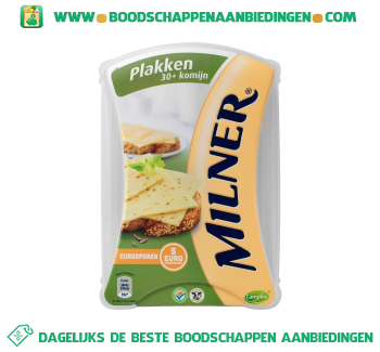 Milner Kaasplakken 30+ komijn aanbieding