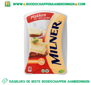 Milner Kaasplakken 30+ licht gerijpt aanbieding