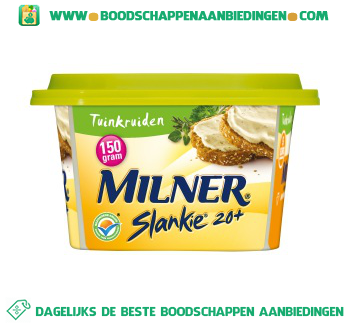 Milner Slankie smeerkaas 20+ tuinkruiden aanbieding