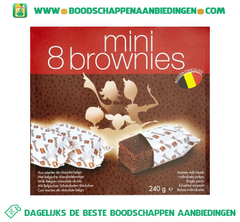 Mini brownies aanbieding