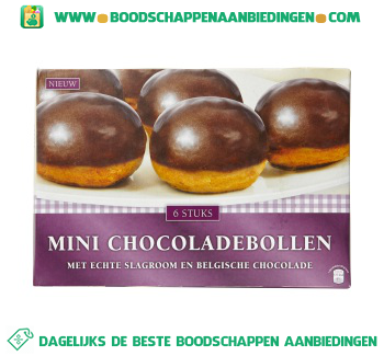 Mini chocoladebollen aanbieding