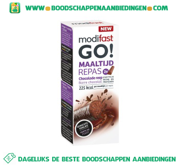 Modifast Go reep chocolade aanbieding