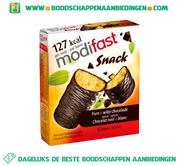 Modifast Snack pure en witte chocolade aanbieding