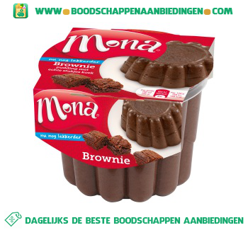 Brownie pudding aanbieding