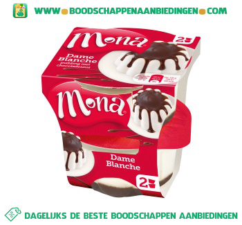 Mona Dame blanche pudding aanbieding