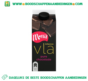 Mona Intense vla pure chocolade aanbieding