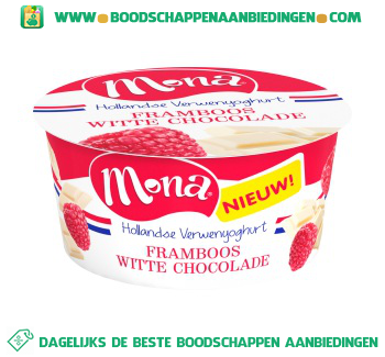 Mona Yoghurt framboos-witte chocolade aanbieding