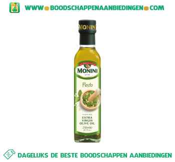 Olijfolie pesto extra vierge aanbieding