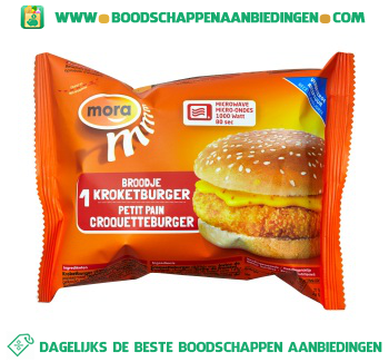 Broodje kroketburger aanbieding