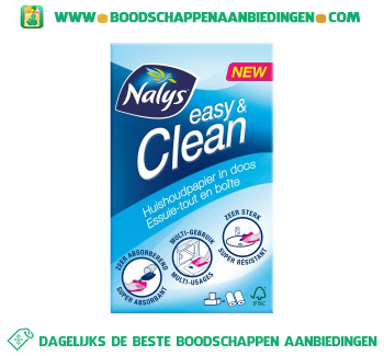 Nalys/Lotus Easy & Clean huishoudpapier aanbieding