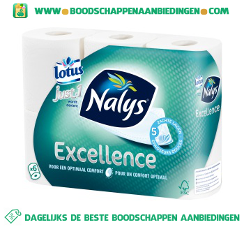 Nalys/Lotus Toiletpapier excellence aanbieding