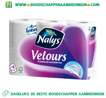 Nalys/Lotus Toiletpapier royale aanbieding