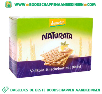 Naturata Knackebrod spelt aanbieding