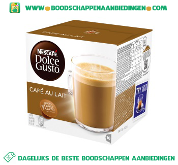 Nescafé Dolce Gusto café au lait aanbieding