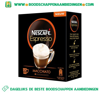 Nescafé Espresso macchiato aanbieding