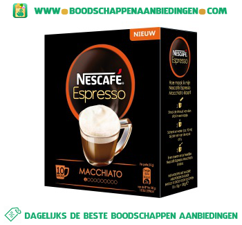 Espresso macchiato aanbieding