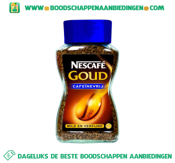 Nescafé Goud cafeïnevrij aanbieding
