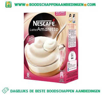 Nescafé Latte amaretto aanbieding