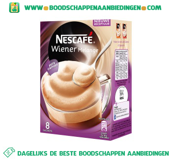 Nescafé Wiener melange aanbieding