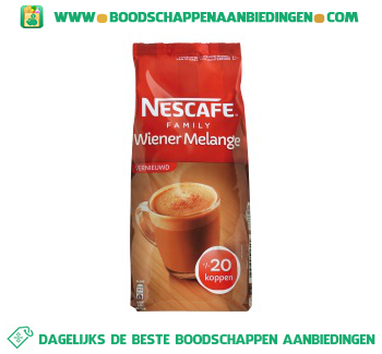 Nescafé Wiener melange family aanbieding