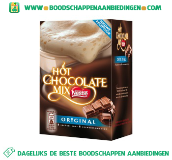 Hot chocolate mix aanbieding