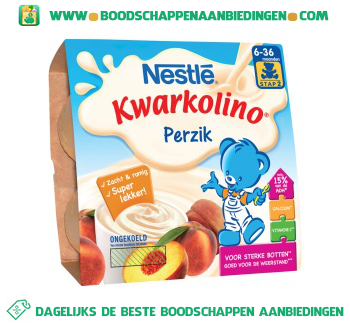 Nestlé Kwarkolino perzik aanbieding