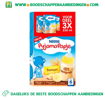 Nestlé Pyjamapapje banaan vanaf 6 mnd aanbieding