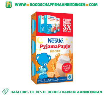 Nestlé Pyjamapapje biscuit vanaf 6 mnd aanbieding