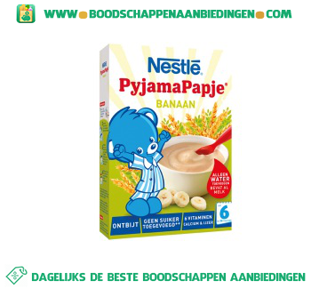 Nestlé Pyjamapapje ontbijt banaan aanbieding