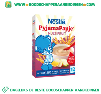 Nestlé Pyjamapapje ontbijt multifruit vanaf 12 mnd aanbieding