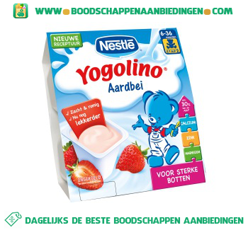 Yogolino aardbei aanbieding