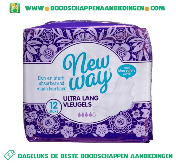 New Way Ultra lang maandverband met vleugels aanbieding