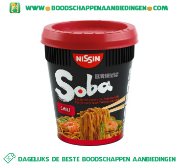 Nissin Soba cup chilli aanbieding