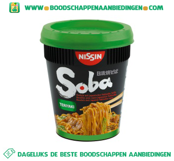 Soba cup teriyaki aanbieding