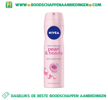 Nivea Deospray pearl & beauty aanbieding