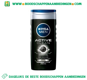 Nivea Men Douche active clean men aanbieding