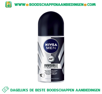 Nivea Men Men deoroller black & white aanbieding