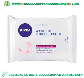 Nivea Verzachtende reinigingsdoekjes aanbieding