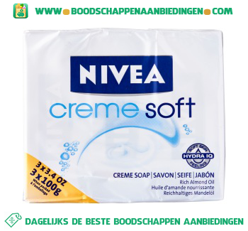 Nivea Zeep creme soft aanbieding