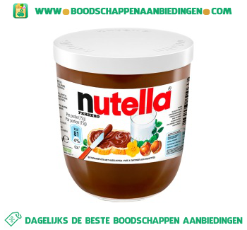 Nutella Hazelnootpasta aanbieding