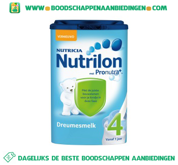 Nutrilon Dreumes groeimelk 4 aanbieding